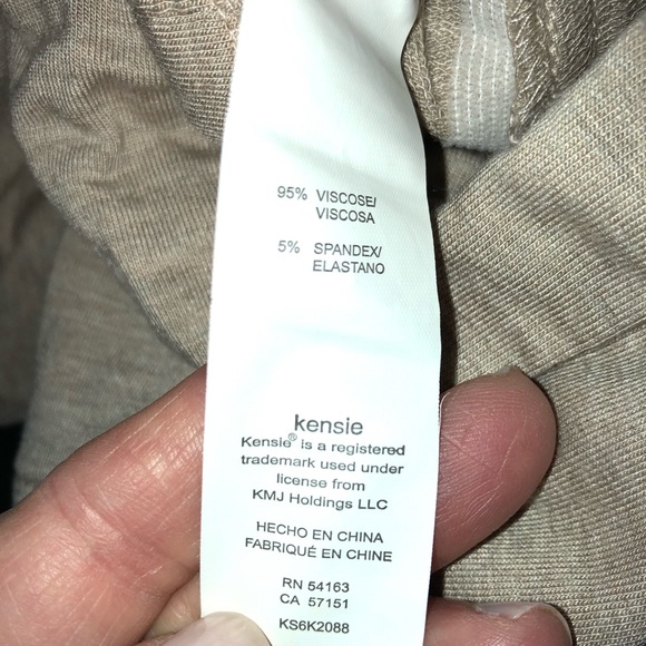 Euc tan Kensie sleeveless jacket - Picture 7 of 8